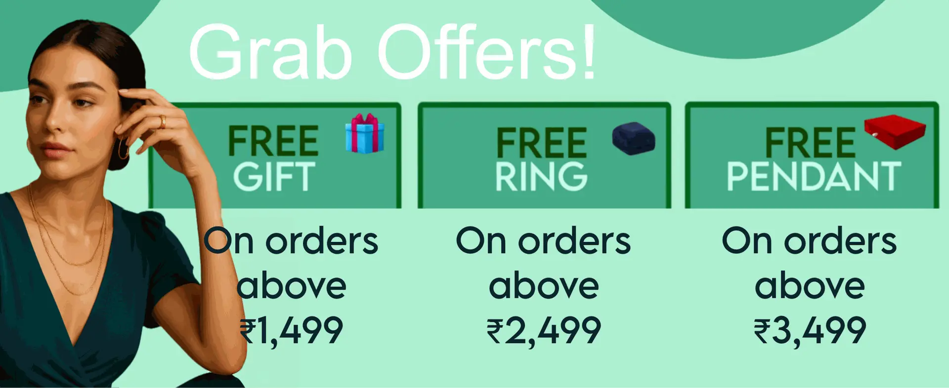 All offers on fashion jewellery, Shop now at comet and crystal, free gifts, rings, pendants